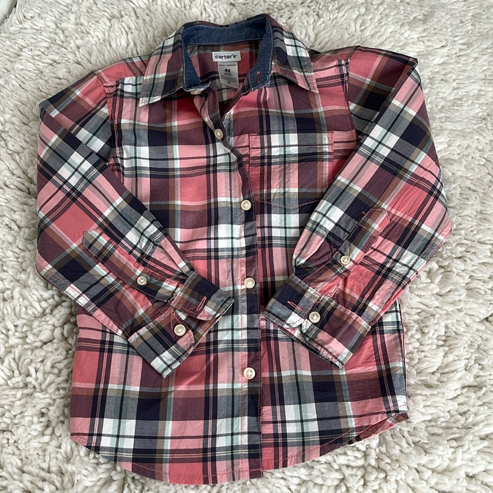 Carter’s 4t plaid button down